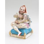 PARIS PORCELAIN FIGURAL BOX AND COVER IN THE MANNER OF JACOB PETIT