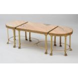 EMPIRE STYLE GILT-BRONZE-MOUNTED MARBLE LOW TABLE