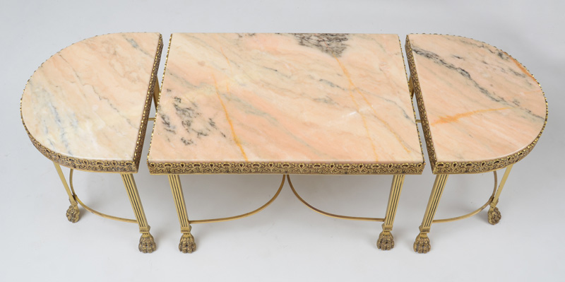 EMPIRE STYLE GILT-BRONZE-MOUNTED MARBLE LOW TABLE - Image 2 of 3