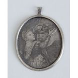 ENGRAVED SILVER PENDANT, LAVINIA, AFTER TITIAN