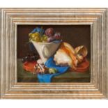 HELEN OH: STILL LIFE WITH FRUIT AND SEASHELLS