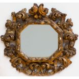 ITALIAN BAROQUE GILTWOOD MIRROR