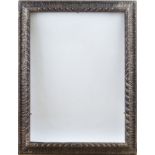 LARGE CONTINENTAL BAROQUE CARVED WALNUT PICTURE FRAME