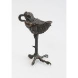 ITALIAN RENAISSANCE STYLE FIGURAL OIL LAMP