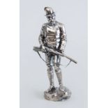 AUSTRIAN SILVER FIGURE OF A HUNTSMAN, AFTER RUDOLPH WINDER