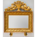 PAIR OF SWEDISH NEOCLASSICAL GILTWOOD GIRANDOLE MIRRORS