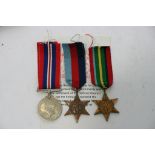 Three WW2 British defence medals.