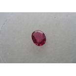 A 0.40ct light pink coloured ruby