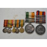 Two Boer War campaign medals, one Victorian with f