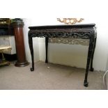 A fine 19th Century Chinese hall table inset with