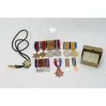 A group of WW2 medals including The Burma Star and