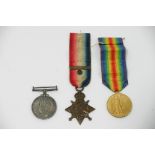 A Group of three I world war medals including 1914