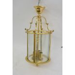 A reproduction brass light