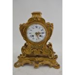 A 19th Century Orloo clock the circular dial with