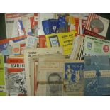 Foreign Football Programme Box: Large box of European, Internationals and oddments from the early