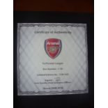 Rare Arsenal 2009/2010 Football Book: Not available for sale this limited edition 138/165 was issued