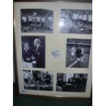 Dave Mackay Signed Framed Montage: Framed mounted and glazed photos of the Tottenham and Scotland