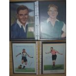 1950s + 1960s Signed Football Magazine Pictures: Full size mainly Charles Buchan full pages hand