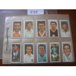 Kane Products 1957 Football Cards: Complete set of International Stars in sleeves in excelllent