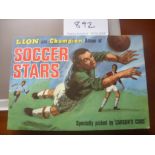 Fleetway Lion + Champion Album of Soccer Stars: Excellent condition from 1967.