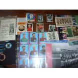 West Ham Football Memorabilia: Includes press photo, signed Ken Brown testimonial, 61/62 fixture