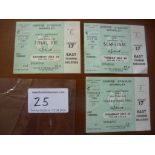 1966 World Cup Final + Semi Final Unused Football Tickets: Rare chance to obtain the England v