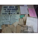 Surrey Local Football Pre War Memorabilia: Includes poster and concert programme in aid of