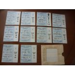 1966 World Cup Complete Set Of Blue London Football Tickets: All 9 games from Wembley including