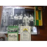 Norwich City Football Handbooks + Memorabilia: 36/37 handbook and 66 page 48/49 have no writing