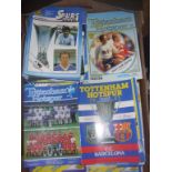 Tottenham 1980s Home Football Programmes: Nice run of Spurs homes from 81/82 to 89/90 in mint