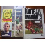 DC Thomson 1969 Football Poster: The Victor Football Favourites number 1 in good condition with no