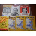 Rayleigh Speedway Programmes: 4 late 40s, 1 from 1950 and two others. (7)