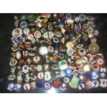 Old Football Badge Collection: Superb collection which collector stopped in early 1970s and badges