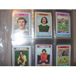 Topps 1976 Scottish Footballers Football Cards: Red backs complete set of 132 cards in good