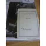 Muhammad Ali Signed Boxing Book Plate: Genuine autograph of Ali signed on book plate which was