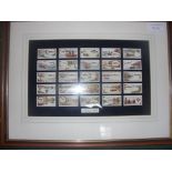 1928 Angling Set Of Framed Cards: Full set of 25 by Imperial Tobacco Stephen Mitchell + Son. Very