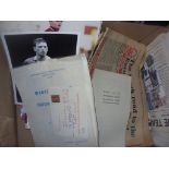 Nottingham Forest Football Memorabilia Box: Includes 20 large press photos from the early 90s with