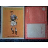 A+BC Football Trade Cards: A+BC Gum Footballers (Red Back Football Quiz) numbers 1 to 49 including