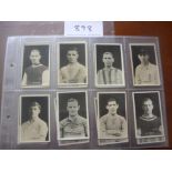 DC Thomson 1921 Football Cards: Famous British Footballers in good condition in sleeves. Set is