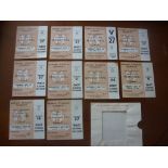 1966 World Cup Complete Set of salmon London Football Tickets: All 9 games from Wembley including