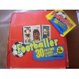 Topps Footballers Unopened Football Cards: A box containing 45 unopened packets from around the late