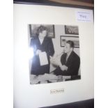 Len Harvey Signed Framed Press Photo: Hand signed without dedication then framed and mounted