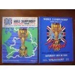 1966 World Cup Final Programme + Tournament Guide: Both original programmes are excellent with the