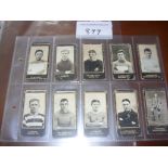 Smiths Football Cards: 23 footballers of which 6 are "Cup Tie" from the Glasgow maker. These very