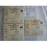 1966 All 3 Roker Park World Cup Unused Tickets: Three matches from Sunderland are Russia v Chile,