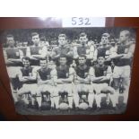 West Ham Signed 1963 Football Team Group: Nice magazine team group of 11 only lacking Brown and Bond