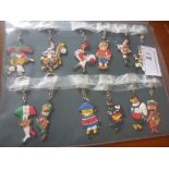 1966 World Cup French Keyring Collection: Absolutely superb rare items made in Italy for the