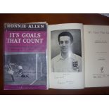 Ronnie Allen West Brom England Signed Football Book: Its Goals That Count Stanley Paul 1955 with
