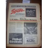 73/74 Cologne v Tottenham Football Programme: Official Stadium Newspaper Programme played on 6 3