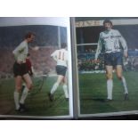 England Legends Signed Photo Collection: Mainly large photos in folder with a few magazine